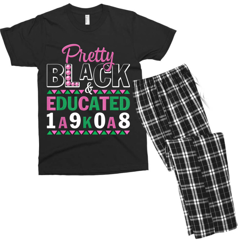 Pretty Black And Educated J15 Founder's Day Aka Women Men's T-shirt Pajama Set | Artistshot