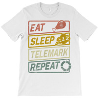 Telemark Touring Ski Tour Mountain Repeat T Shirt T-shirt | Artistshot