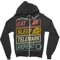 Telemark Touring Ski Tour Mountain Repeat T Shirt Zipper Hoodie | Artistshot