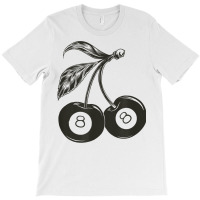 Cherry Billiard Ball 8 Black Billiard Ball Fruit T Shirt T-shirt | Artistshot