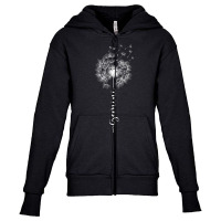 Cute Dandelion Saying Astrology Flower Zodiac Gemini T Shirt Youth Zipper Hoodie | Artistshot