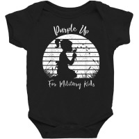 Dandelion Purple Up For Military Kids Month Army Child T Shirt Baby Bodysuit | Artistshot