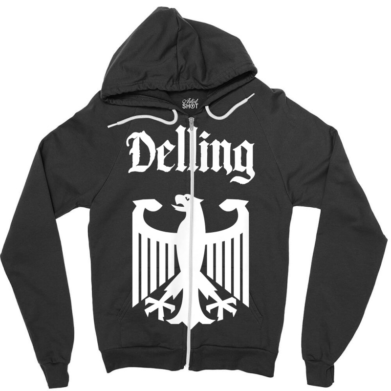 Delling German Surname Family Last Name Deutschland T Shirt Zipper Hoodie | Artistshot