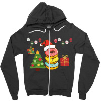 Chrismas Merry Zipper Hoodie | Artistshot