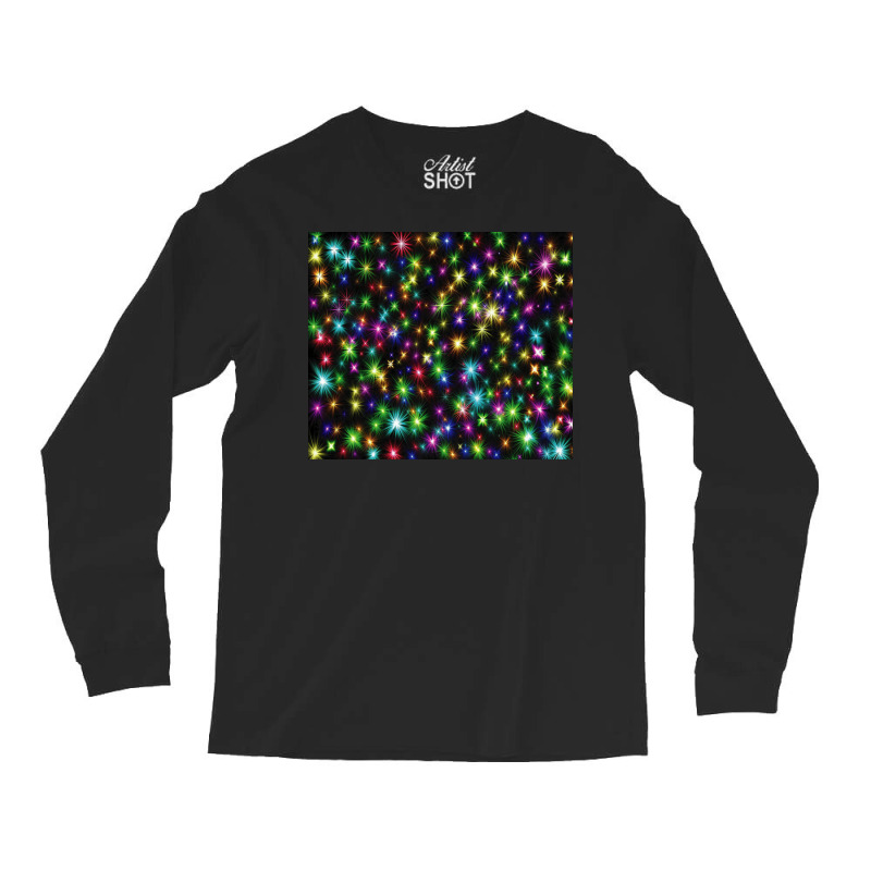 Colorful Chrismas Stars Long Sleeve Shirts | Artistshot