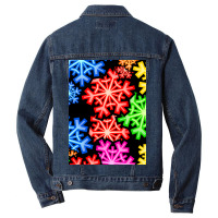 Colourful Chrismas Men Denim Jacket | Artistshot