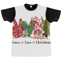 Peace Love Christmas Graphic T-shirt | Artistshot