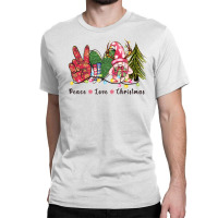 Peace Love Christmas Classic T-shirt | Artistshot