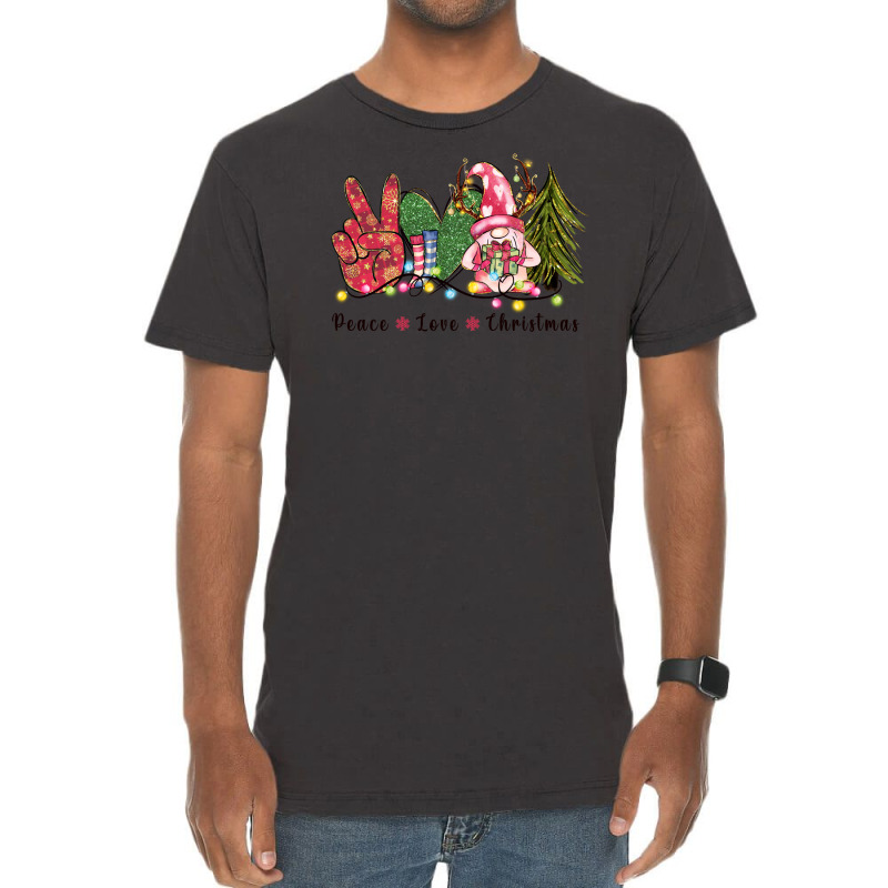 Peace Love Christmas Vintage T-shirt | Artistshot