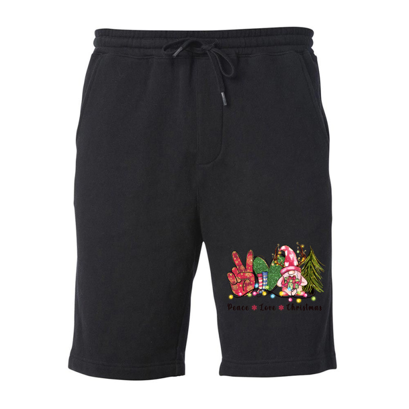 Peace Love Christmas Fleece Short | Artistshot