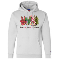 Peace Love Christmas Champion Hoodie | Artistshot