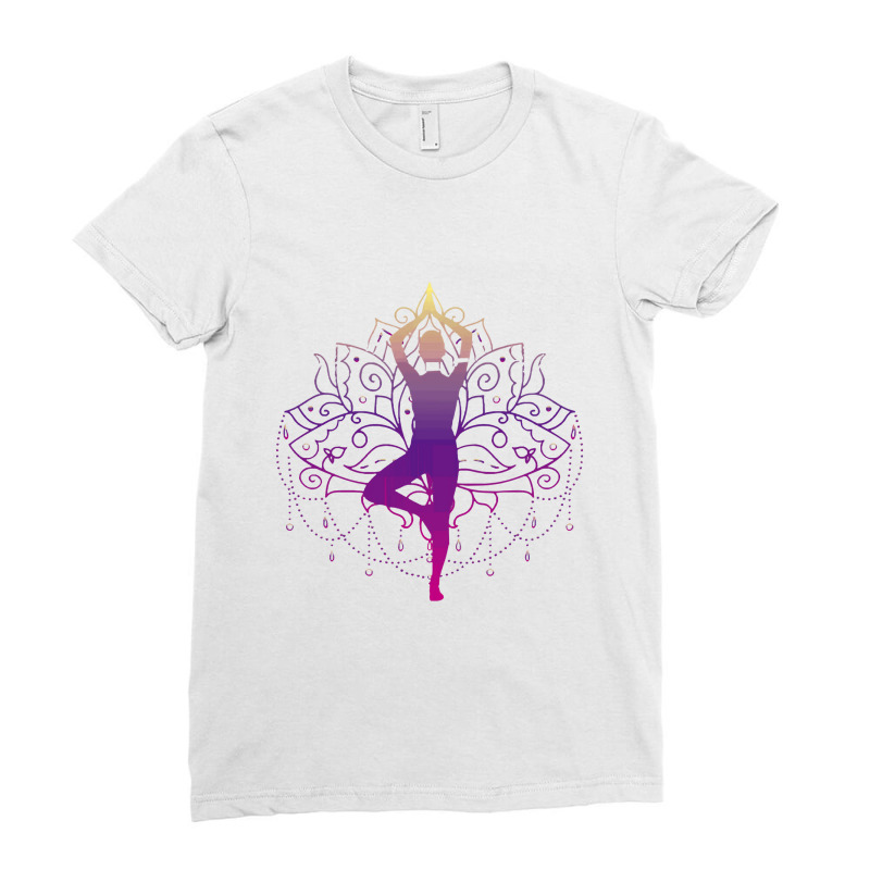 Meditation Yoga   Meditation And Yoga 5 Ladies Fitted T-Shirt by jimmymarquita | Artistshot