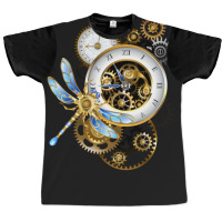 Steampunk Dials With Dragonfly Graphic T-shirt | Artistshot