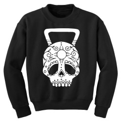kettlebell skull Youth Sweatshirt | Artistshot