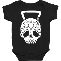 kettlebell skull Baby Bodysuit | Artistshot