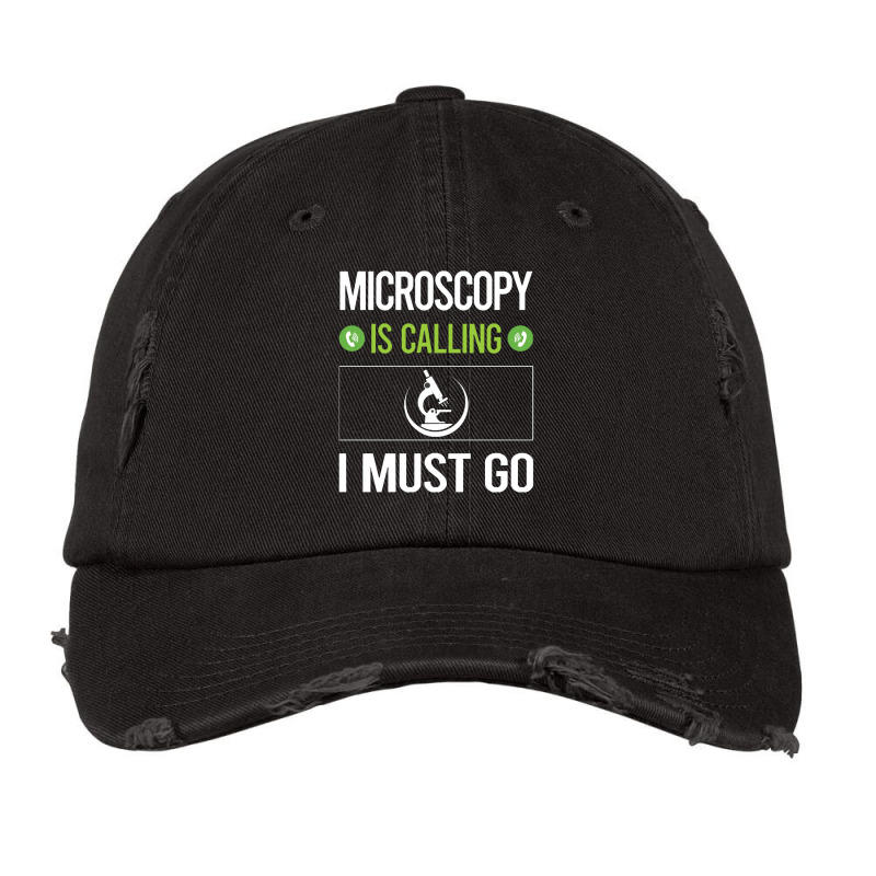 Microscopy   It Is Calling I Must Go Microscopy Microscope Microb Vintage Cap | Artistshot