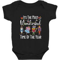 It's The Most Wonderful Time Of The Year Nutcracker Squad Long Sleeve Baby Bodysuit | Artistshot