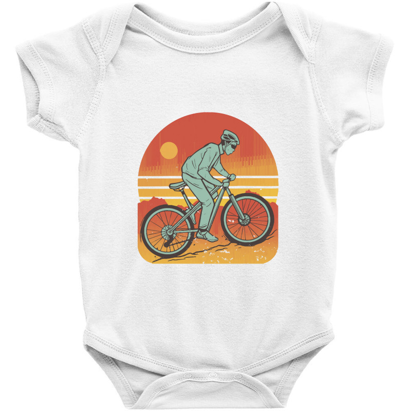 Mountain Bike   Mtb Mountainbike Gift Men Vintage Retro Baby Bodysuit | Artistshot