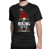 Hiking Gnome Plaid Christmas Lights Matching Family Pajama T Shirt Classic T-shirt | Artistshot