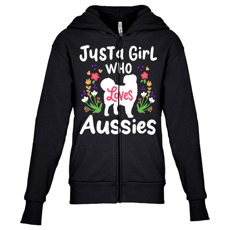 Aussie T  Shirt Aussie Australian Shepherd T  Shirt Youth Zipper Hoodie by joliejast | Artistshot