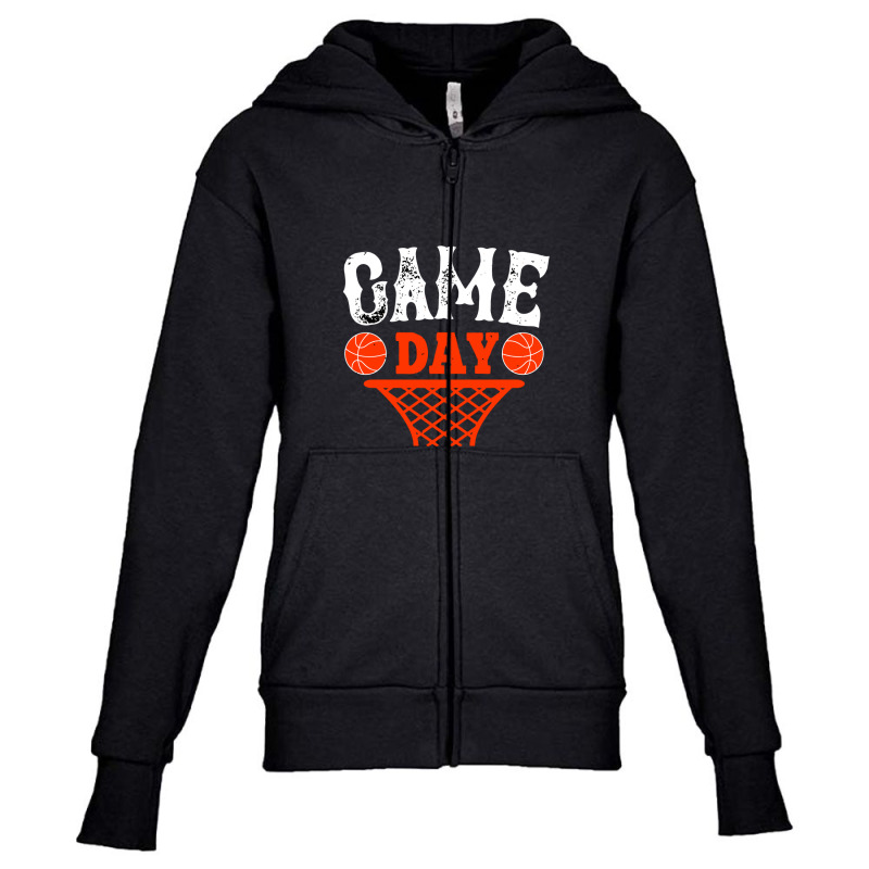 Gameday Basketball Youth Zipper Hoodie by liamoliver043 | Artistshot