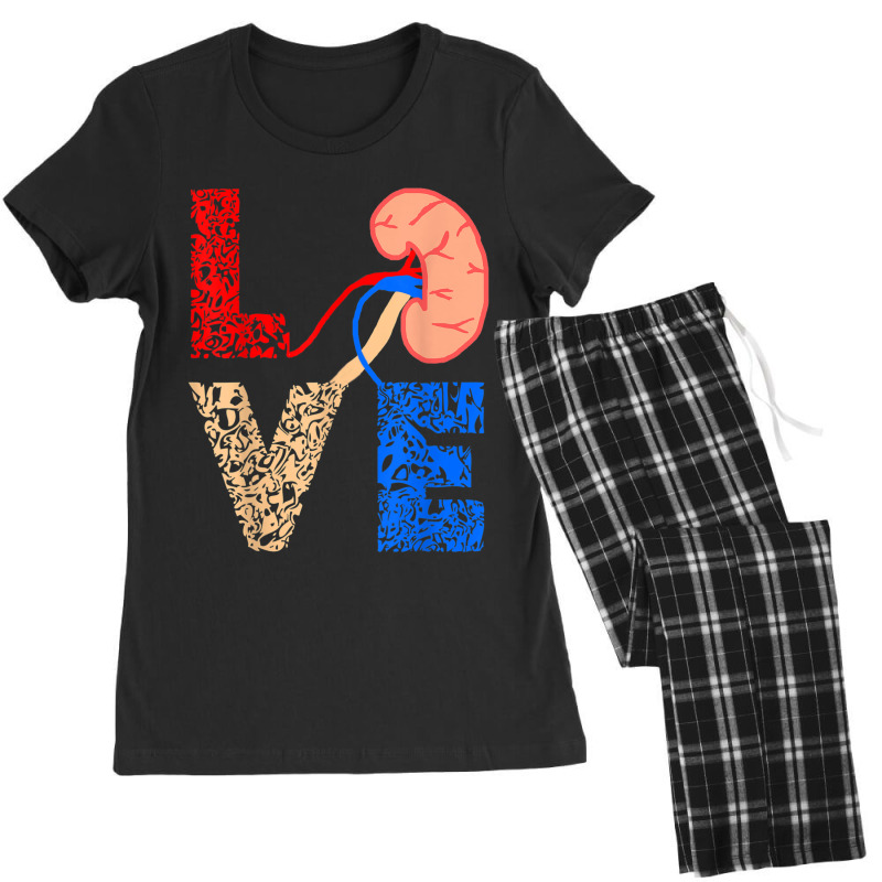 Kidney Organ Donation Love Dialysis Patients Nurse Nursing Women's Pajamas Set by AmberKelsey | Artistshot