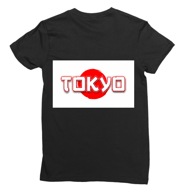 Tokyo Japan Typography Merch Ladies Fitted T-Shirt by jackxavier197 | Artistshot