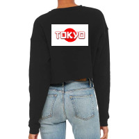 Tokyo Japan Typography Merch Cropped Sweater | Artistshot