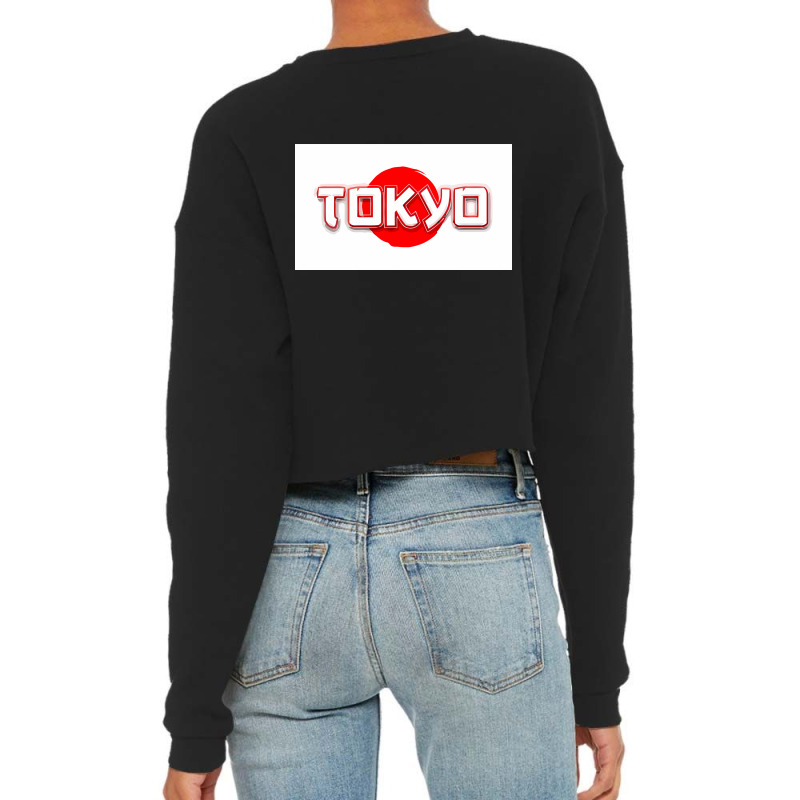 Tokyo Japan Typography Merch Cropped Sweater by jackxavier197 | Artistshot