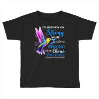 Irritable Bowel Syndrome Awareness Blue Strong Hummingbird T Shirt Toddler T-shirt | Artistshot