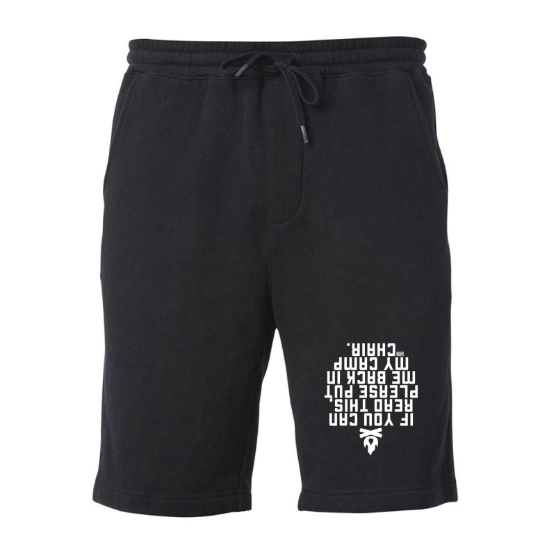 If You Can Read This Put Me Back Camp Camping Fleece Short | Artistshot