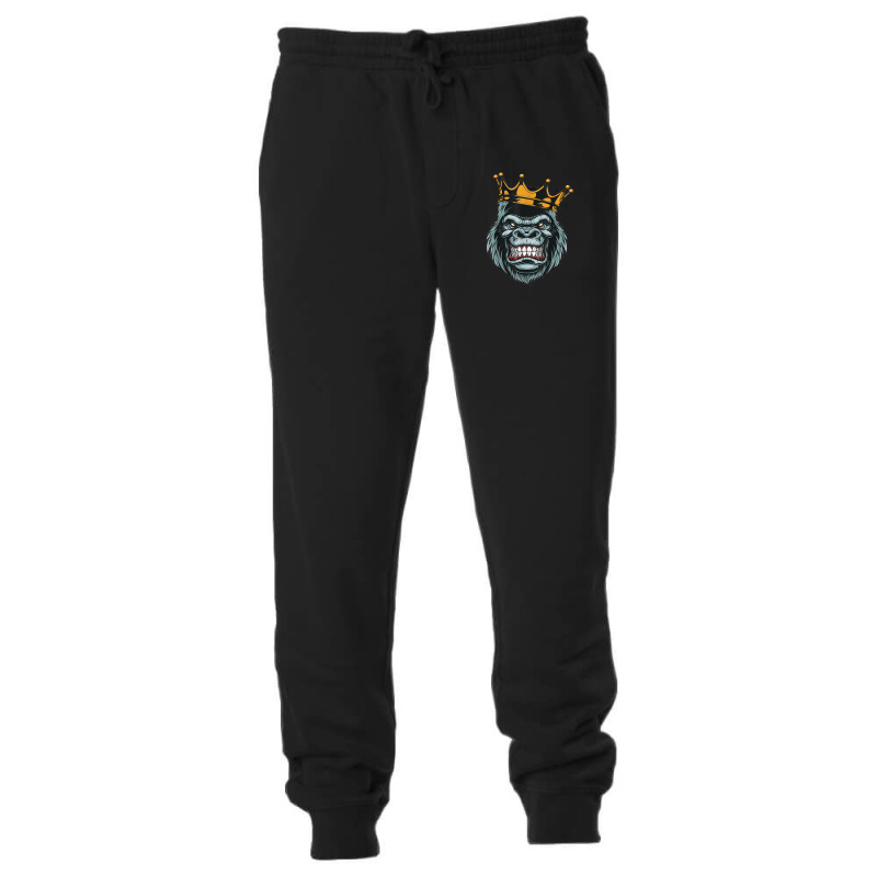 Gorilla King Ferocious Gorilla On With Crown Christmas Gifts Unisex Jogger | Artistshot