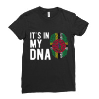 It's In My Dna Dominica Flag Dominican Gift Ladies Fitted T-shirt | Artistshot