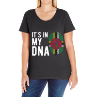 It's In My Dna Dominica Flag Dominican Gift Ladies Curvy T-shirt | Artistshot