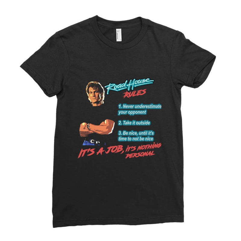 Roadhouse Rules Ladies Fitted T-Shirt by KristyReneSeaton | Artistshot