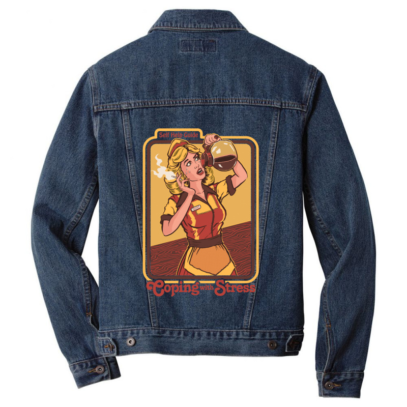 Coping With Stress Men Denim Jacket | Artistshot