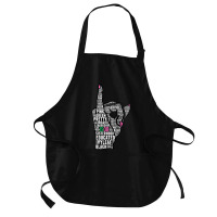 J15 Founder's Day Aka Women Hand Sign Words Sweatshirt Medium-length Apron | Artistshot