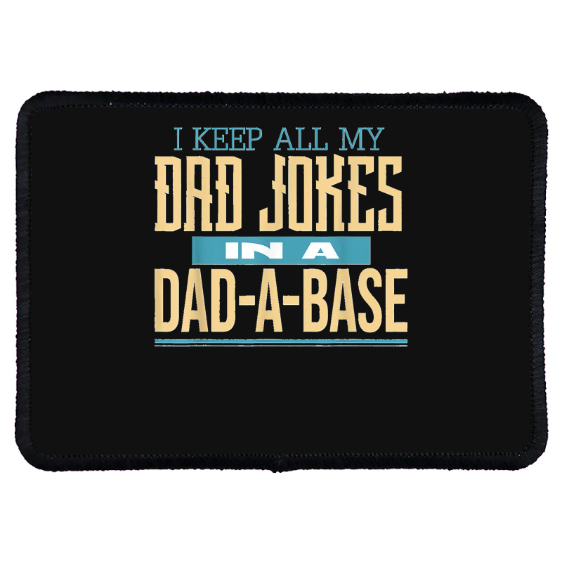 Fathers Day Dad Jokes Rectangle Patch | Artistshot