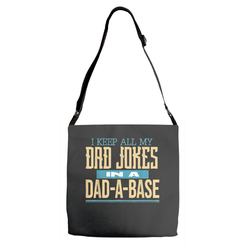 Fathers Day Dad Jokes Adjustable Strap Totes | Artistshot