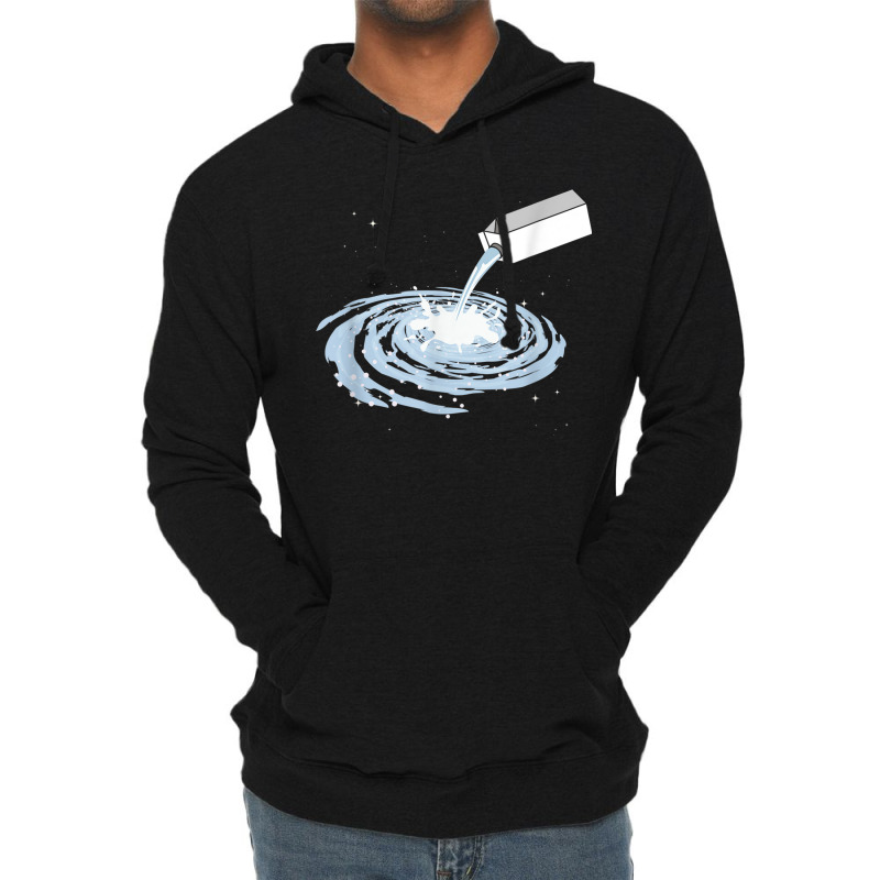 Cute Milk Milky Way Galaxy Outer Space Lightweight Hoodie by StaceyKerry | Artistshot