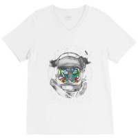 Astro Tiger V-neck Tee | Artistshot