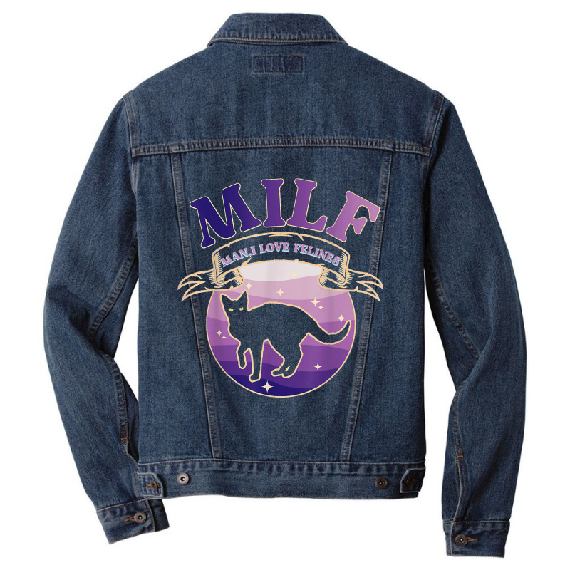 Felines Cat Lover Vintage Men Denim Jacket | Artistshot