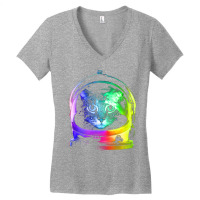 Astronaut Cat Women's V-neck T-shirt | Artistshot