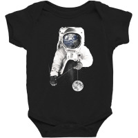 Astronaut Earth Baby Bodysuit | Artistshot