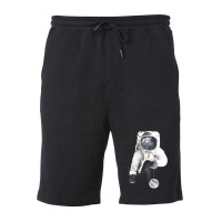 Astronaut Earth Fleece Short | Artistshot