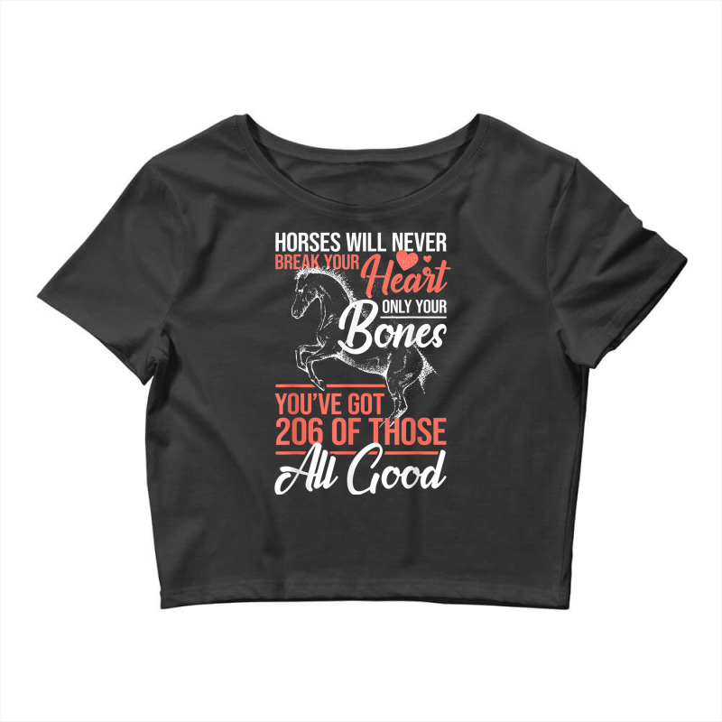 Horse Rider - Horses Will Never Break Your Heart - Horse Crop Top by VirginiaLynetteScott | Artistshot