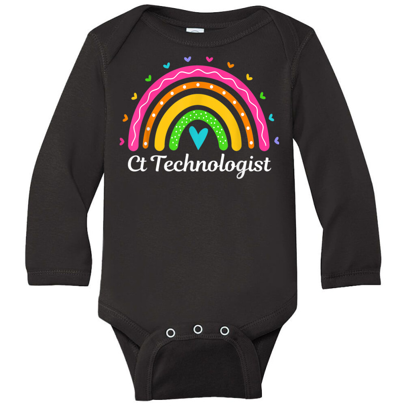 Ct Technologist Rainbow X Ray Mri Tech Radiology Technician T Shirt Long Sleeve Baby Bodysuit by buske | Artistshot