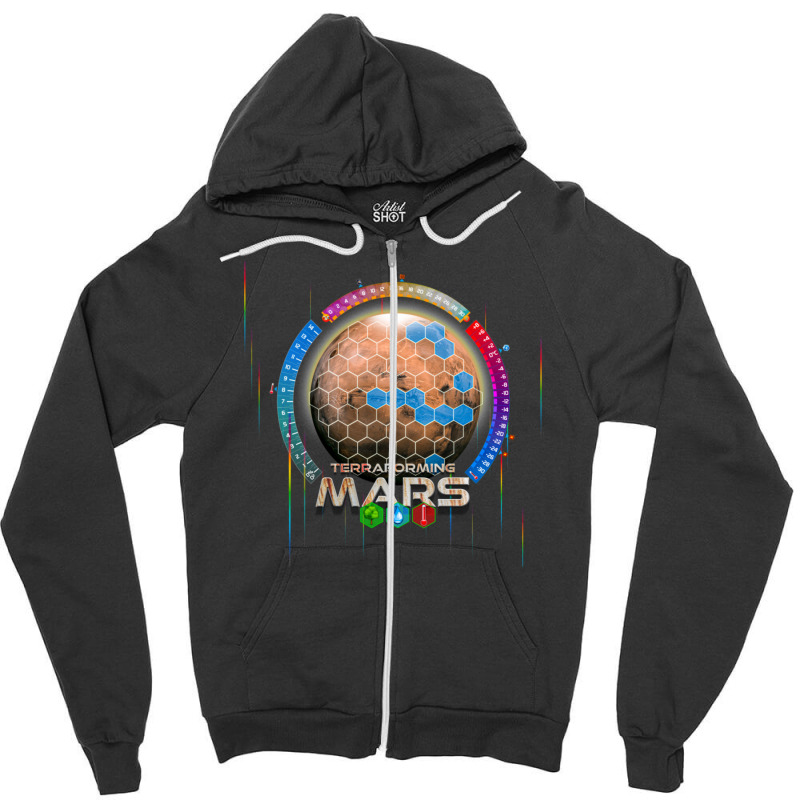 Terraforming Mars Inspired Zipper Hoodie | Artistshot