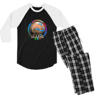 Terraforming Mars Inspired Men's 3/4 Sleeve Pajama Set | Artistshot