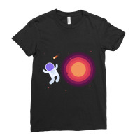 Astronaut In Space T Shirt Ladies Fitted T-shirt | Artistshot